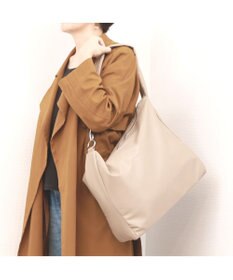 UNBILLION カシュカシュ cachecache / ソフト合皮スクエアホーボーショルダーバッグ