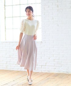 Feroux 【洗える】タフタフレア スカート