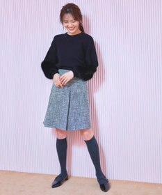 Feroux 【セットアップ対応】ツイードミニ スカート