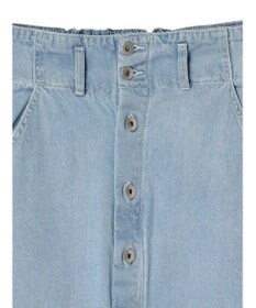 earth music&ecology ボタンナローデニムスカート