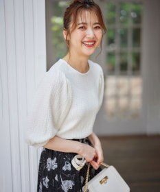 ANY SIS 【美人百花7月号掲載】ボリュームスリーブシャーリング カットソー