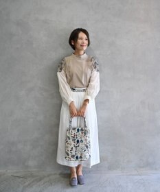 AND WOOL 筆記帳刺繍のバッグ