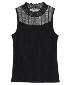 earth music&ecology レースドッキングタンクトップ