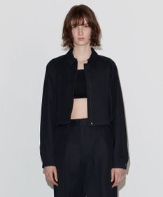 NAVE 【Nave　洗える】バルキーツイル ジップアップブルゾン