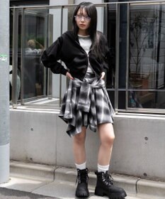 WEGO ショートZIPパーカー