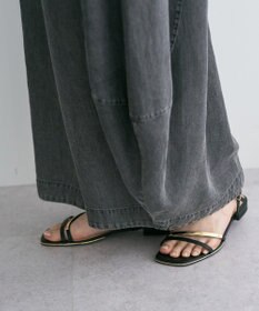 YECCA VECCA デニムコクーンドレープパンツ