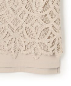 23区 L 【洗える/汗じみ防止加工】エンブロイダリージャージー フレンチスリーブ カットソー