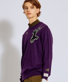 PW CIRCULUS 【MEN】Spark cat クルーネックニット ゴルフ