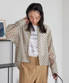 AMERICAN HOLIC ドットドロストシャツ