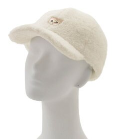 MOONBAT PAUL & JOE ACCESSOIRES ネコワッペン付ボアキャップ