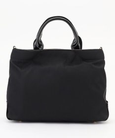 LA BAGAGERIE ツイルナイロン×エナメル 2WAYトートバッグ Sサイズ