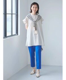 Green Parks 接触冷感　比翼シャツチュニック