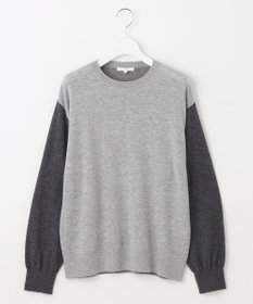 自由区 L 【カタログ掲載】ファインウールカシミヤクルーネック ニット