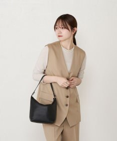 russet 《3/4～価格改定》ソフトレザーシンプルショルダーバッグ(CE-1328-WEB)