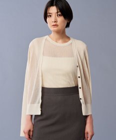 uncrave シアー リブ ノースリーブ ニット（uncrave STANDARD）