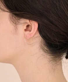 Phoebe 〈痛くないシリーズ〉スリムビッグフープライトフィットイヤリング シンプル/フープイヤリング/細い