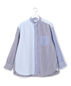 J.PRESS YORK STREET 【UNISEX】クレイジーパターン バンドカラーシャツ