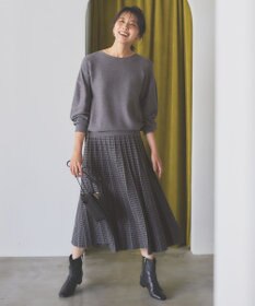 ANY L 【ウエストゴム/洗濯機可能】ハンドトゥースセットアップ