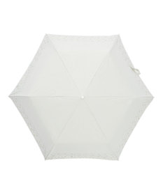 MOONBAT estaa 晴雨兼用 折りたたみ傘 リボンプリント 日傘 遮光 遮熱 UV