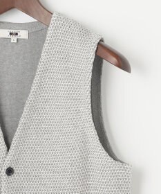 JOSEPH ABBOUD 【キングサイズ・清涼感】洗える！ストローヤーンニット ベスト