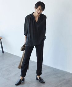 ICB 【洗える】 ライトダブルクロス ドロストパンツ