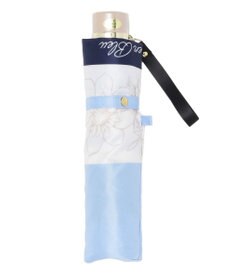 MOONBAT LANVIN en Bleu 折りたたみ傘 サテンプリントフラワー