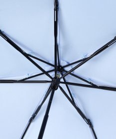 MOONBAT LANVIN en Bleu 折りたたみ傘 サテンプリントフラワー