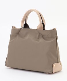 LA BAGAGERIE ツイルナイロン×エナメル 2WAYトートバッグ Sサイズ