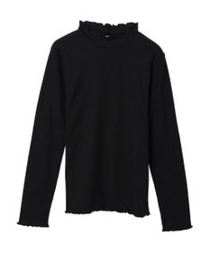 earth music&ecology チェーンリブハイネックプルオーバー