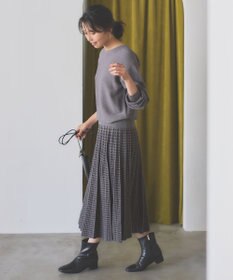 ANY L 【ウエストゴム/洗濯機可能】ハンドトゥースセットアップ