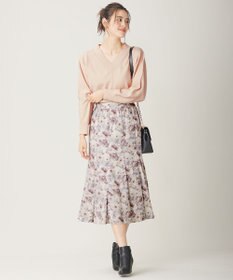 ANY SIS 【洗える】フルブルームフラワープリント スカート