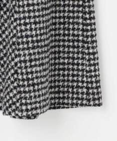 J.PRESS LADIES ウールシルク ハウンドトゥース フレア スカート