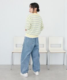CRAFT STANDARD BOUTIQUE シアーボーダーポロ衿ニットプルオーバー