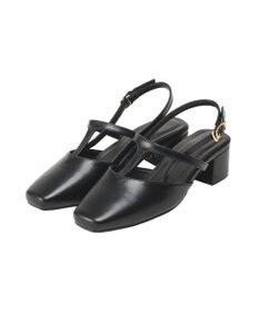 AMERICAN HOLIC Tストラップスクエアパンプス