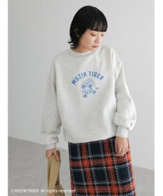 Green Parks ムジークタイガー／裏起毛プリントプルオーバー