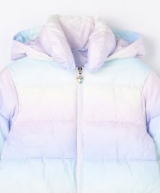 ANY KIDS 【フード取り外し/洗濯機可能】中綿フリル リボンコート