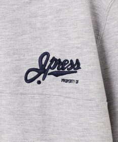 J.PRESS MEN 【KING SIZE】インレージャージー ロゴハーフジップスウェット
