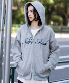 WEGO 【25年秋冬新作/ユニセックス着用ITEM/SMLサイズ展開】グラフィックロゴダブルZIPパーカー