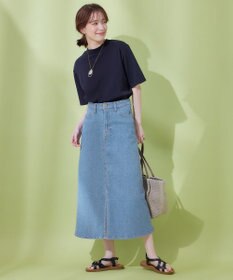 ANY 【UVケア】ビューティーベーシックモックネック半袖プルオーバー