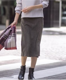 J.PRESS LADIES 【洗える】スエードダンボール スカート