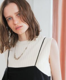 YECCA VECCA デザインチェーンショートネックレス