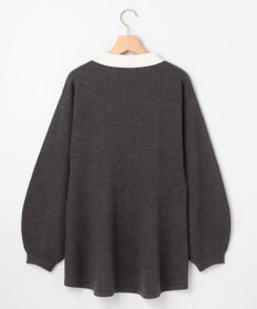 組曲 L 襟付きチュニック プルオーバー