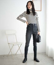 WEGO ハイウエストストレッチスキニーパンツ