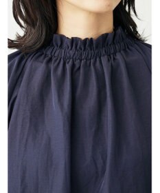 Green Parks スタンドフリルボウタイブラウス