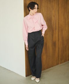 #Newans 【アイロンいらず】リボンタイブラウス