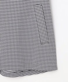 J.PRESS LADIES Lightストレッチチェック スタンドカラー コート