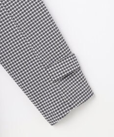 J.PRESS LADIES Lightストレッチチェック スタンドカラー コート