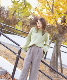 Tiaclasse 【洗える】リラックス感のあるラグランスリーブニット