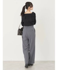 earth music&ecology 肩リボンニットプルオーバー