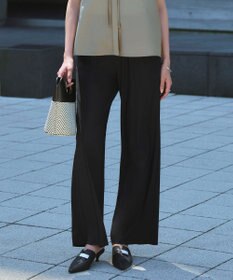 ICB 【WEB限定カラーあり】マットスキューバ トラックワイドパンツ ブラック